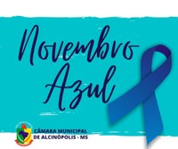 Tudo Azul: legislativo municipal abraça Campanha Novembro Azul